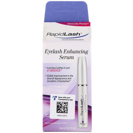 Ögonfransar, Ögon, Smink: RapidLash, Eyelash Enhancing Serum, 0.1 fl oz (3 ml)