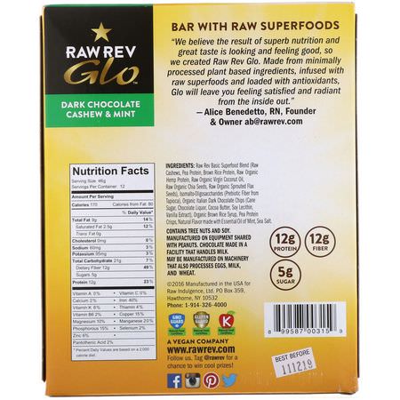 Raw Rev Plant Based Protein Bars Nutritional Bars - Näringsstänger, Växtbaserade Proteinstänger, Proteinbbar, Brownies