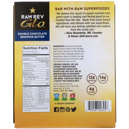 Raw Rev Nutritional Bars - Näringsstänger