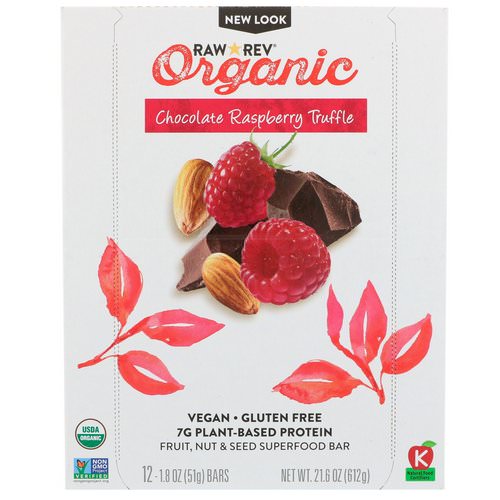 Raw Rev, Organic, Chocolate Raspberry Truffle, 12 Bars, 1.8 oz (51 g) Each Review