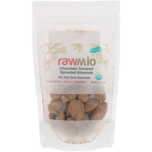 Rawmio, Chocolate Covered Sprouted Almonds, 2 oz (57 g) Review