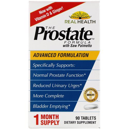 Real Health, The Prostate Formula with Saw Palmetto, 90 Tablets Review