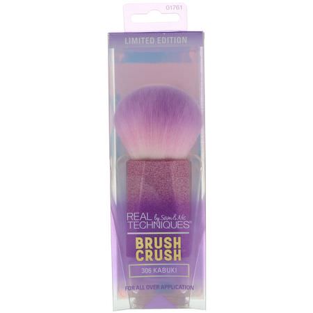 Makeupborstar, Skönhet: Real Techniques by Samantha Chapman, Limited Edition, Brush Crush, 306 Round Kabuki Brush, 1 Brush