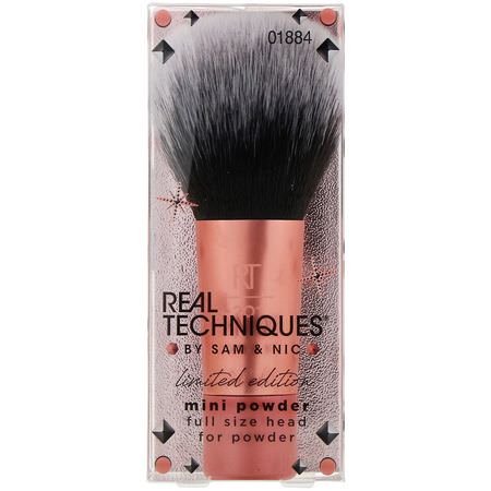 Makeupborstar, Skönhet: Real Techniques by Samantha Chapman, Limited Edition, Mini Powder Brush, 1 Brush