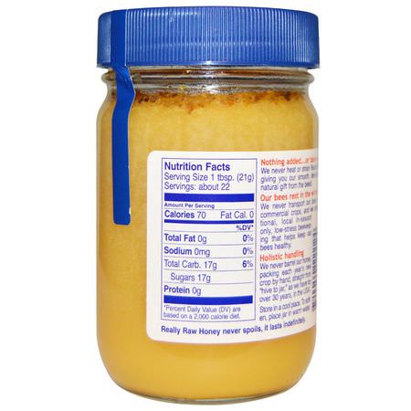 Sötningsmedel, Honung: Really Raw Honey, Honey, 1 lb (453 g)