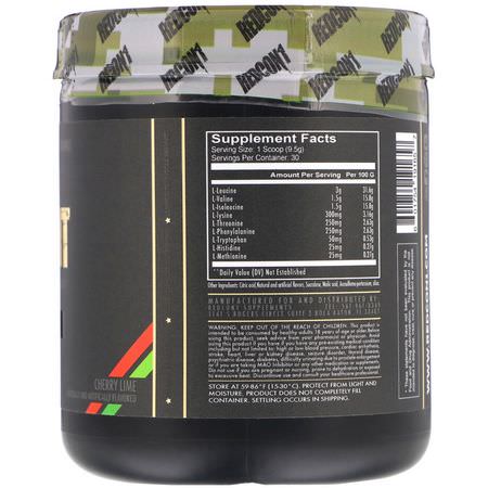 Aminosyror, Kosttillskott: Redcon1, Grunt, EAA, Cherry Lime, 10.05 oz (285 g)