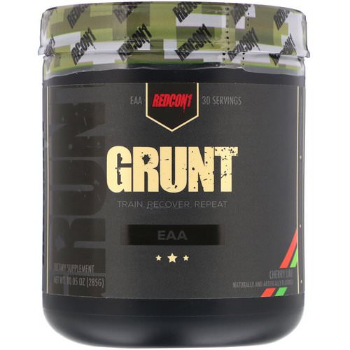 Redcon1, Grunt, EAA, Cherry Lime, 10.05 oz (285 g) Review