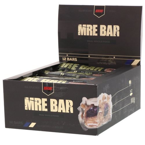Redcon1, MRE Bar, Blueberry Cobbler, 12 Bars, 2.36 oz (67 g) Each Review