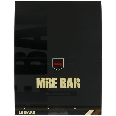 Barer, Måltidstänger, Sportbarer, Brownies: Redcon1, MRE Bar, Oatmeal Chocolate Chip, 12 Bars, 2.36 oz (67 g) Each