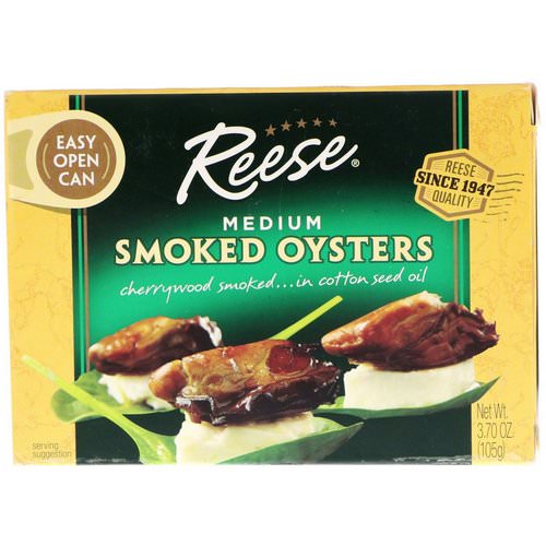 Reese, Medium Smoked Oysters, 3.70 oz (105 g) Review