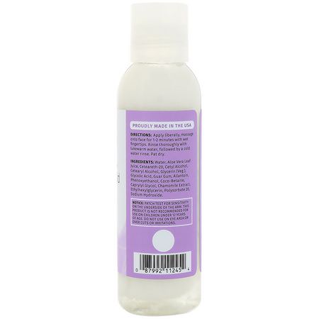 Rengöringsmedel, Ansikte Tvätt, Skrubba, Ton: Reviva Labs, Glycolic Acid Facial Cleanser, 4 fl oz (118 ml)