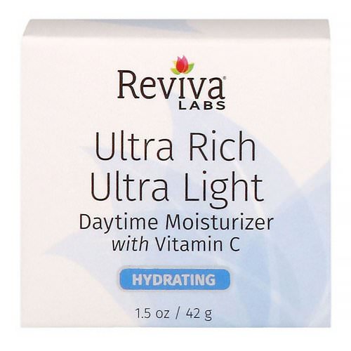 Reviva Labs, Ultra Rich Ultra Light Daytime Moisturizer with Vitamin C, 1.5 oz (42 g) Review