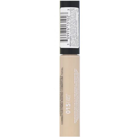 Concealer, Face, Makeup: Revlon, Colorstay, Full Coverage Concealer, Light Pale 015, 0.21 fl oz (6.2 ml)