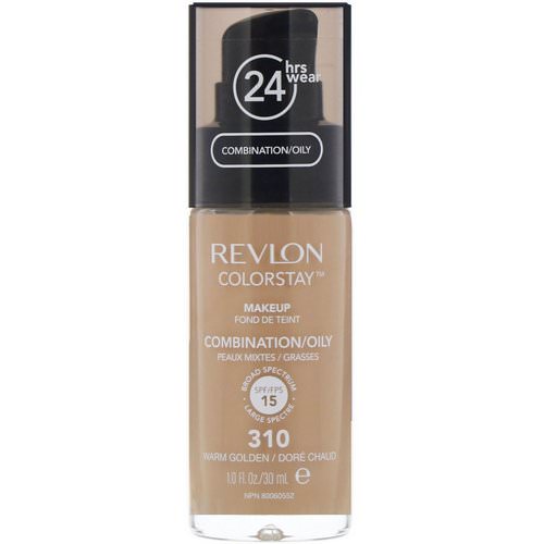 Revlon, Colorstay, Makeup, Combination/Oily, 310 Warm Golden, 1 fl oz (30 ml) Review
