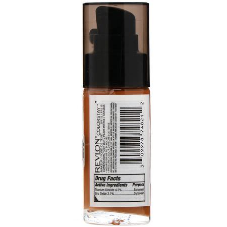 Foundation, Face, Makeup: Revlon, Colorstay, Makeup, Combination/Oily, 355 Almond, 1 fl oz (30 ml)