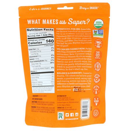 Iherb: Rhythm Superfoods, Organic Carrot Sticks, Naked, 1.4 oz (40 g)