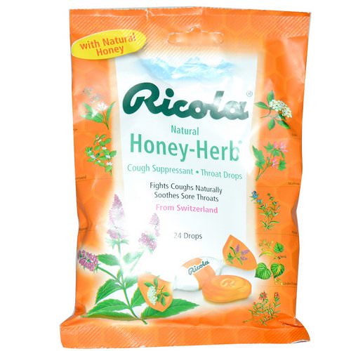 Ricola, Natural Honey Herb, 24 Drops Review