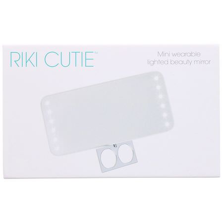 Makeupborstar, Makeup: Riki Loves Riki, Riki Cutie, Mini Wearable Lighted Beauty Mirror, 1 Count