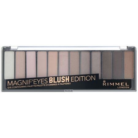 Makeupgåvor, Ögonskugga, Ögon, Smink: Rimmel London, Magnif'Eyes Eye Contouring Palette, 002 Blush Edition, 0.499 oz (14.16 g)