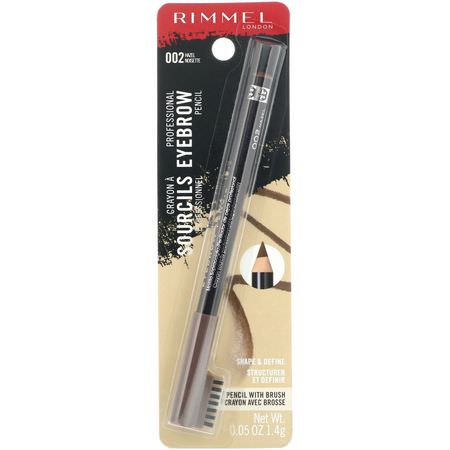 Ögonbryn, Ögon, Smink: Rimmel London, Professional Eyebrow Pencil, 002 Hazel, .05 oz (1.4 g)