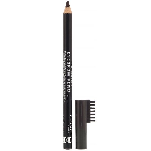 Rimmel London, Professional Eyebrow Pencil, 004 Black Brown, .05 oz (1.4 g) Review