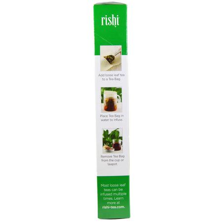 Kaffe, Te: Rishi Tea, Loose Leaf Tea Bags, 100 Tea Bags
