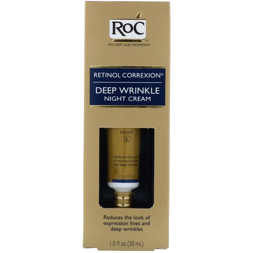 RoC, Retinol Correxion, Deep Wrinkle Night Cream, 1.0 fl oz (30 ml) Review