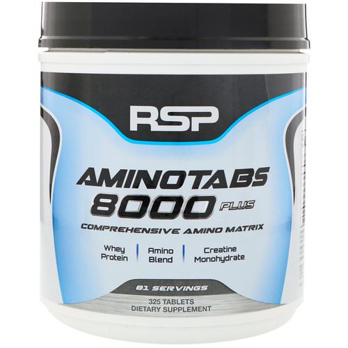 RSP Nutrition, Amino Tabs 8000 Plus, 325 Tablets Review