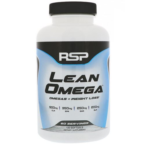 RSP Nutrition, LeanOmega, Omegas + Weight Loss, 120 Softgels Review