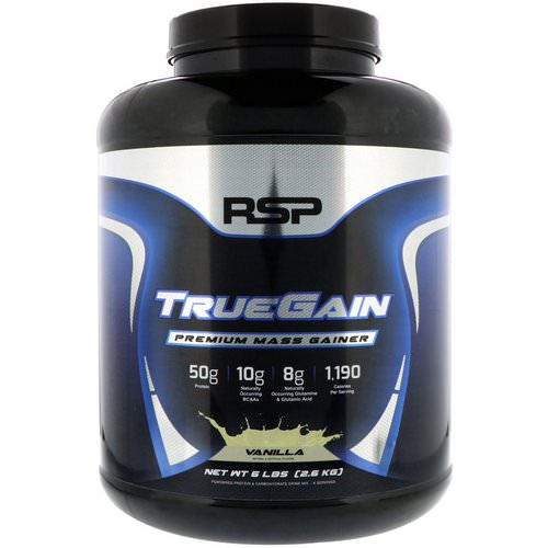 RSP Nutrition, TrueGain Premium Mass Gainer, Vanilla, 6 lbs (2.6 kg) Review