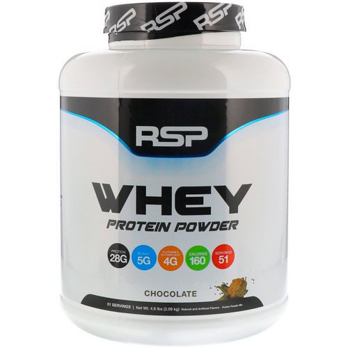 RSP Nutrition, Whey Protein Powder, Chocolate, 4.6 lbs (2.09 kg) Review