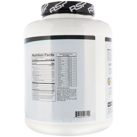 Protein, Sportsnäring: RSP Nutrition, Whey Protein Powder, Vanilla, 4.6 lbs (2.09 kg)