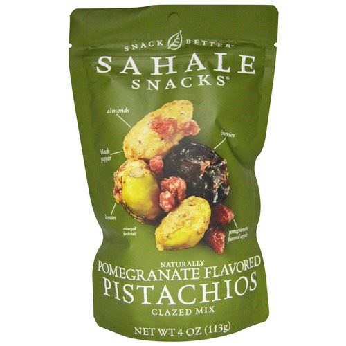 Sahale Snacks, Glazed Mix, Naturally Pomegranate Flavored Pistachios, 4 oz (113 g) Review