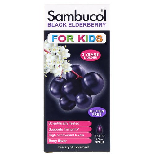 Sambucol, Black Elderberry Syrup, For Kids, Berry Flavor, 7.8 fl oz (230 ml) Review