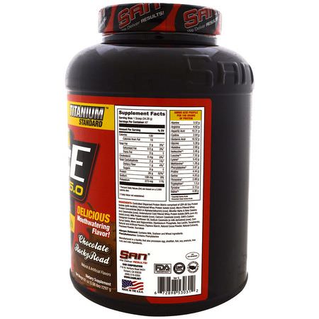 Vassleprotein, Idrottsnäring: SAN Nutrition, Metaforce 5.0, Chocolate Rocky Road, 5.06 lb (2297 g)