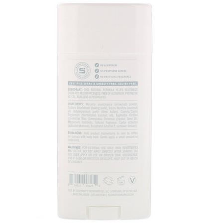 Deodorant, Bath: Schmidt's Naturals, Natural Deodorant, Charcoal + Magnesium, 3.25 oz (92 g)
