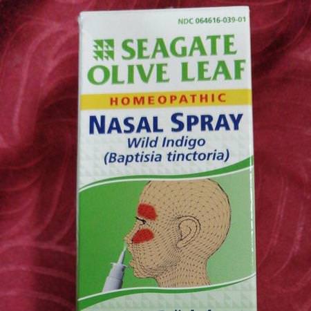 Seagate Olive Leaf Nasal Spray - Nässpray, Sinus Tvätt, Nasal, Första Hjälpen