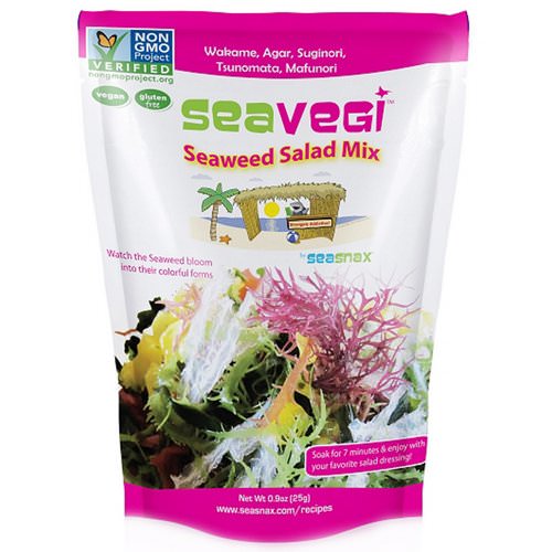 SeaSnax, SeaVegi, Seaweed Salad Mix, 0.9 oz (25 g) Review