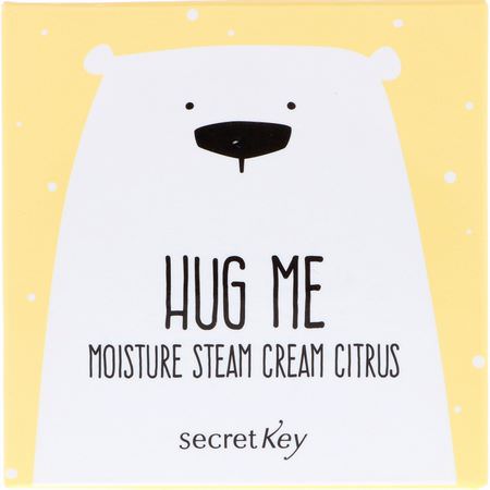 Arganolja, Krämer, Ansiktsfuktare, Skönhet: Secret Key, Hug Me, Moisture Steam Cream, Citrus, 2.82 oz (80 g)