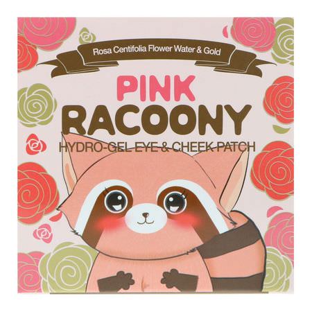 K-Beauty Face Masks, Peels, Face Masks, Beauty: Secret Key, Pink Racoony Hydro Gel Eye & Cheek Patch, 60 Patches