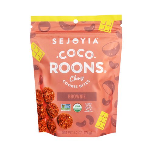 Sejoyia, Coco-Roons, Chewy Cookie Bites, Brownie, 6.2 oz (176 g) Review