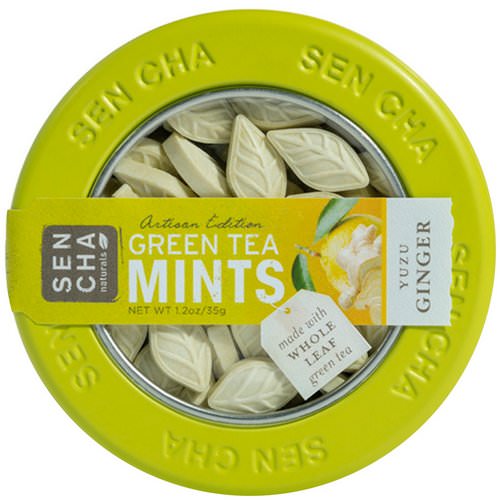 Sencha Naturals, Green Tea Mints, Yuzu Ginger, 1.2 oz (35 g) Review