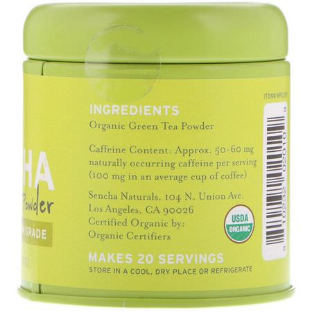 Grönt Te, Matcha Te: Sencha Naturals, Matcha, Green Tea Powder, Japanese Premium Grade, 1 oz (30 g)