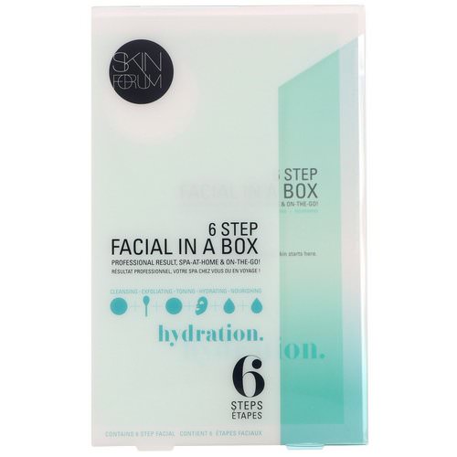 SFGlow, 6 Step Facial In A Box, Hydration, 1 Set Review