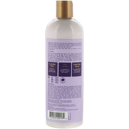 Lotion, Bad: SheaMoisture, Purple Rice Water, Velvet Skin Body Lotion, 13 fl oz (384 ml)