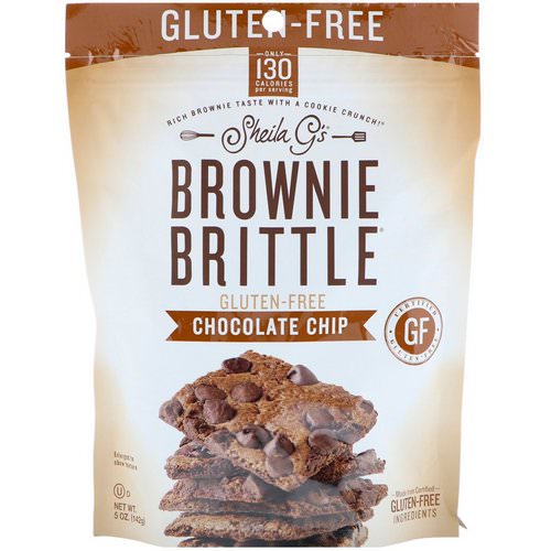 Sheila G's, Brownie Brittle, Gluten-Free, Chocolate Chip, 5 oz (142 g) Review
