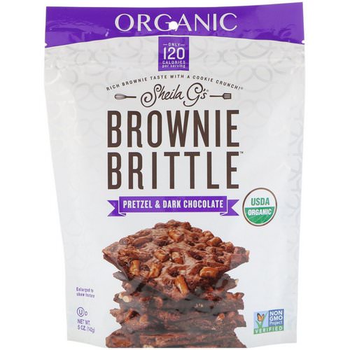 Sheila G's, Organic Brownie Brittle, Pretzel & Dark Chocolate, 5 oz (142 g) Review