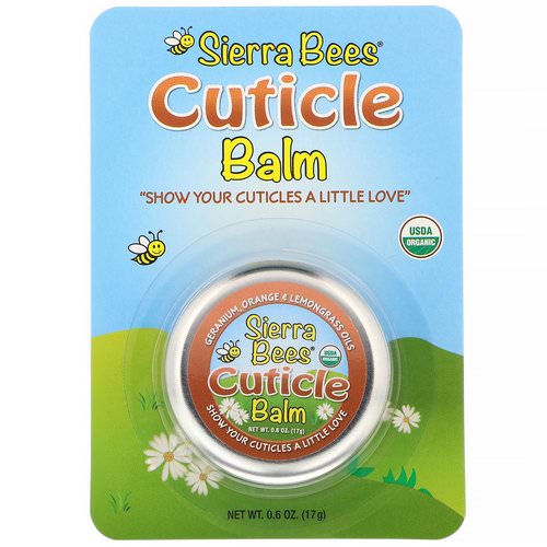 Sierra Bees, Cuticle Care Balm, Geranium, Orange & Lemongrass, 0.6 oz (17 g) Review