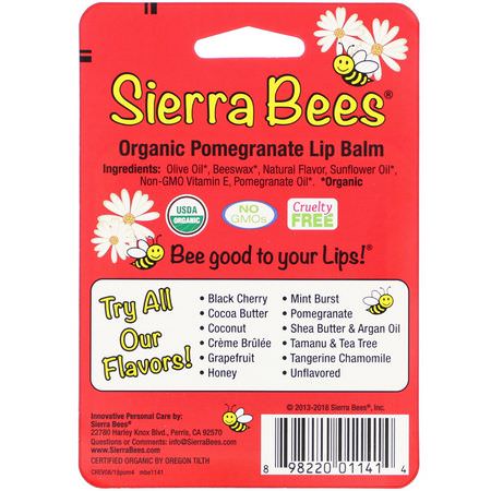 Sierra Bees Lip Balm - Läppbalsam, Läppvård, Bad