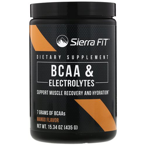 Sierra Fit, BCAA & Electrolytes, 7G BCAAs, Mango, 15.34 oz (435 g) Review